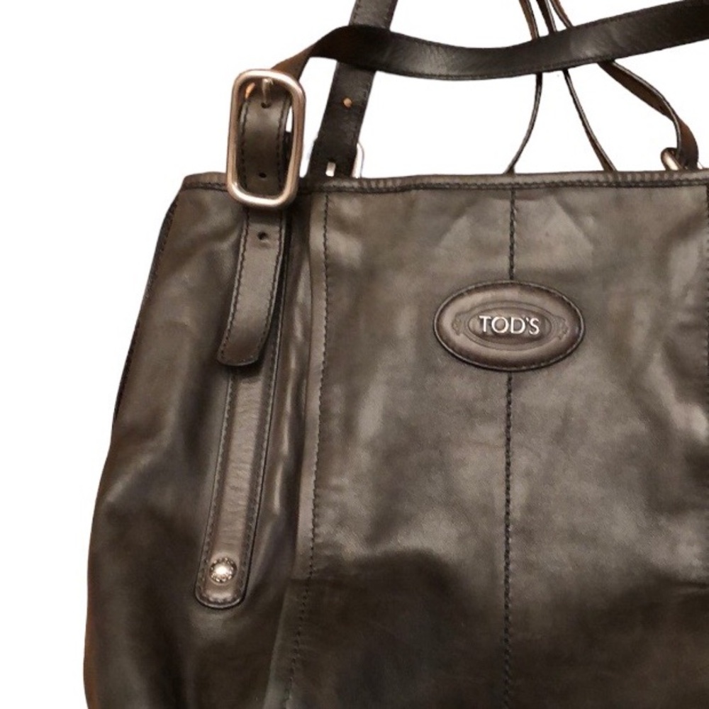 Tod's Dark Brown Leather Tote